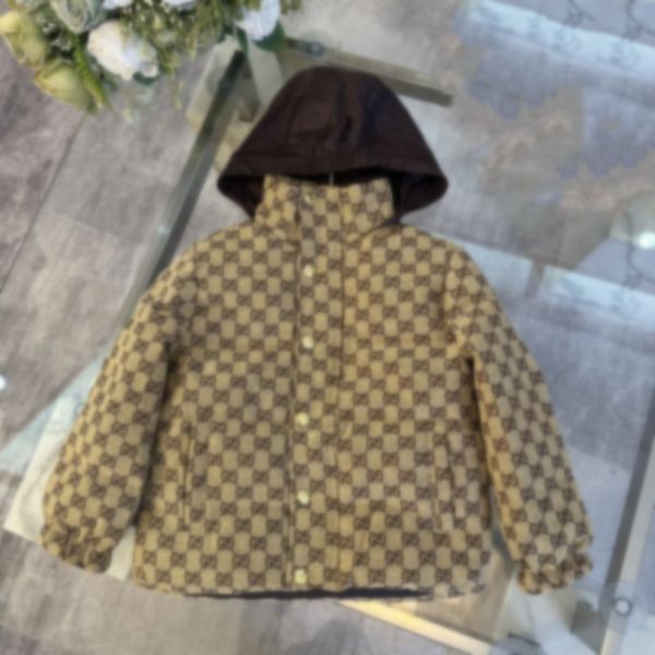 2025 kid down jacket luxury Designer Parkas kids hoodies heavy winter jacket boy puffer coat school Outerwear Christmas birthdays parties sc