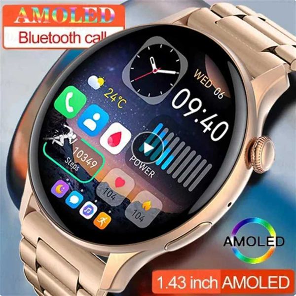 For Xiai NFC GPS Smart Watch Wen AMOLED Always on Display BT Call rate Blood Pressure Fitness Track Smartwatch Z241225