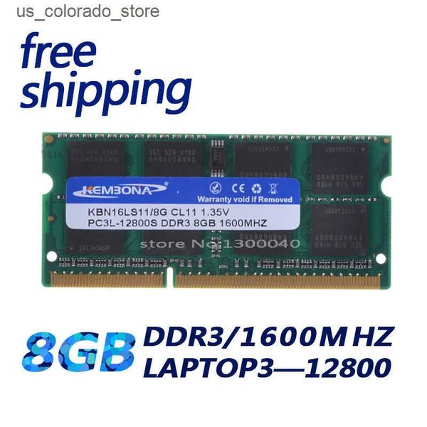 RAMs KEMBONA best price sell 1.35V DDR3L 1600 MHz DDR3 PC3L-12800S 8GB SO-DIMM Memory Module Ram Memoria for Laptop - Notebook L240910