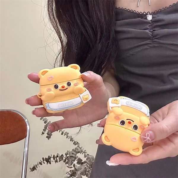 Backpack Bear Suitable Pro2 Bluetooth Wireless Earphone Cover 1-2-3 Generation Silicone and Cute