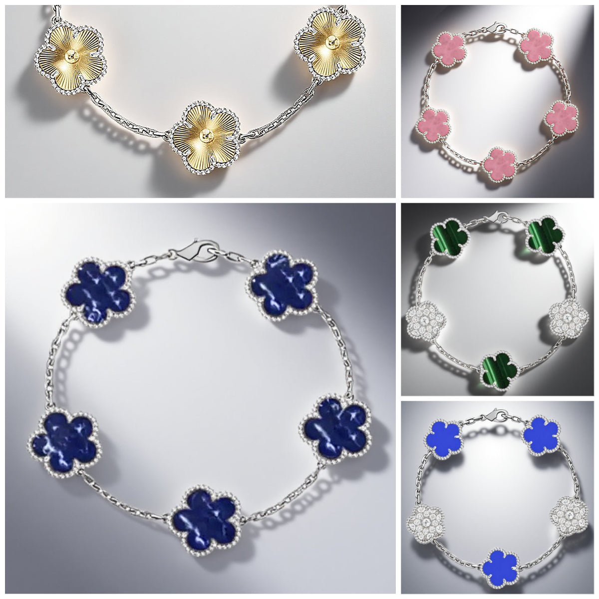 2025 designer bracelet jewellery four leaf clover bracelet premium charm bracelet Classic 15mm flower bracelets high silver quality mother pearl bla
