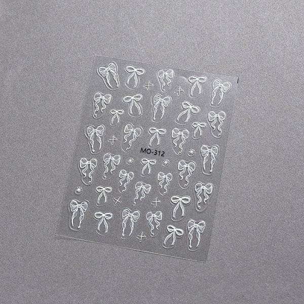 Bowknot Self Adhesive Nail Art Stickers Decals