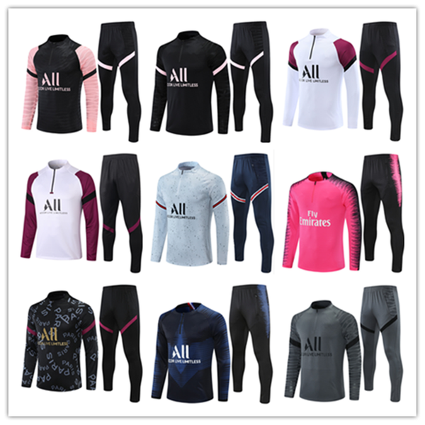 23 24 25 Paris men and kids tracksuit retro training survetement chandal kit football Soccer Jersey camiseta MBAPPE NEYMAR JR KIMPEMBE FABIA