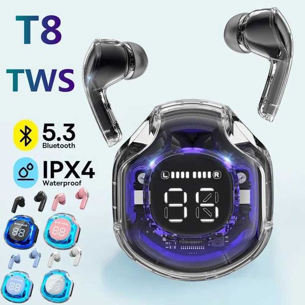 Headset T8 TWS Wireless phones Wireless phones LED Power Digital Display Earbuds Stereo Sound Earphones for Xiai Z241105