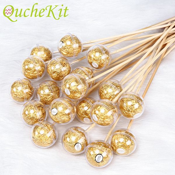 Gift Wrap 50Pcs Clear Chocolate Box Truffle Liner Flower Candy Bouquet Ball Holder Case Valentines Day Party Decor 221202