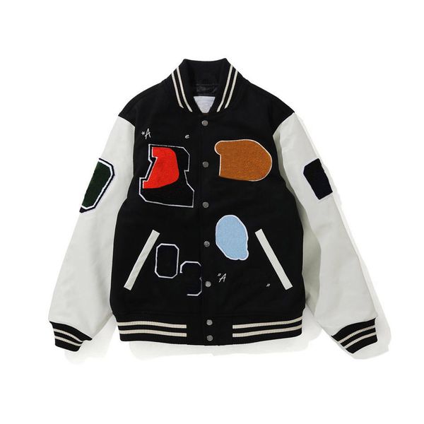 Y141 Hip hop Baseball Jakets couple&#039;s clothings Designer Stand Collar Long Sleeve Jackets Man Casual Outerwear cardigan