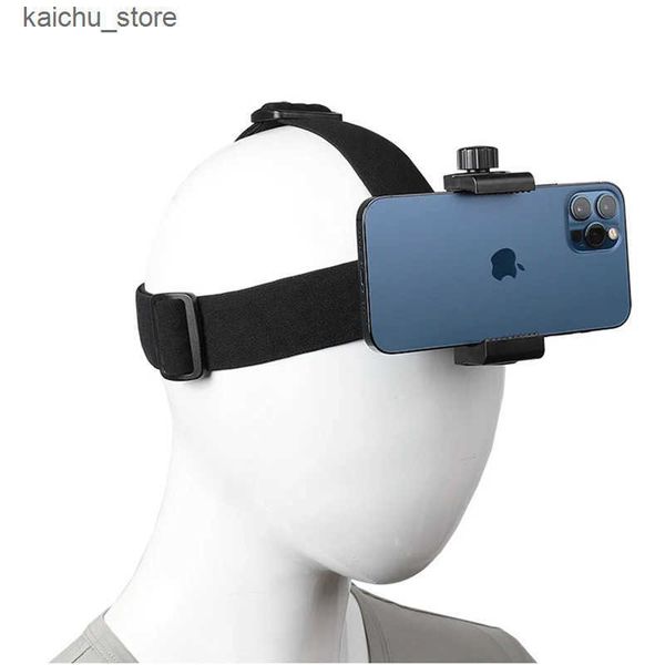 Mounts Holders Head Strap Mount Cell With Mobile Phone Clip Holder for POV and Vlog J241217