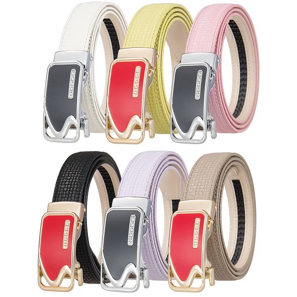 New Belt Wholesale Women&#039;s Belt Film Alloy Automatic Spot Colorful Belt LY25-25910-1