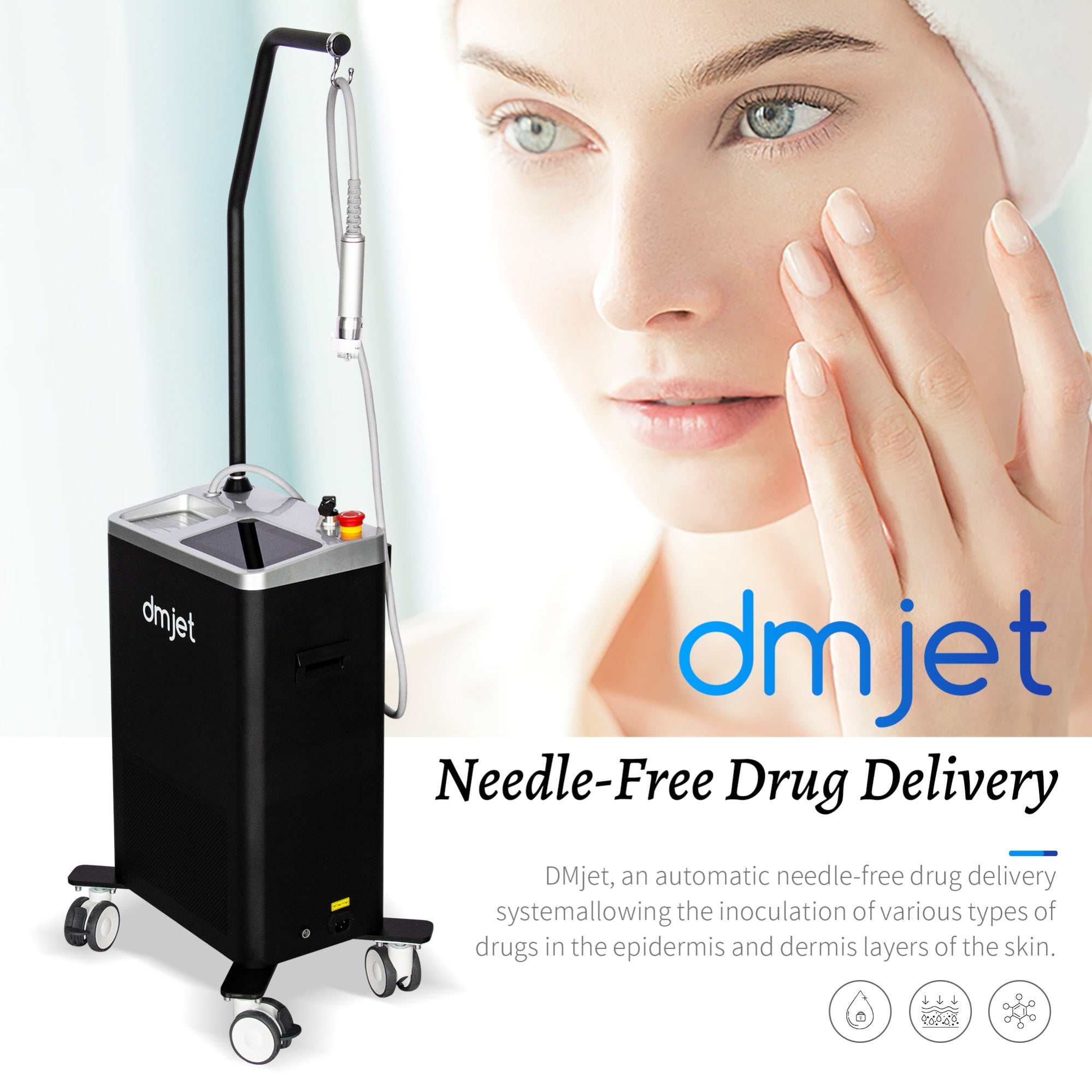 Jet Beauty Machine for Acne Scar Removal Cellulite Reduction Scalp Care and Skin Rejuvenation Therapy