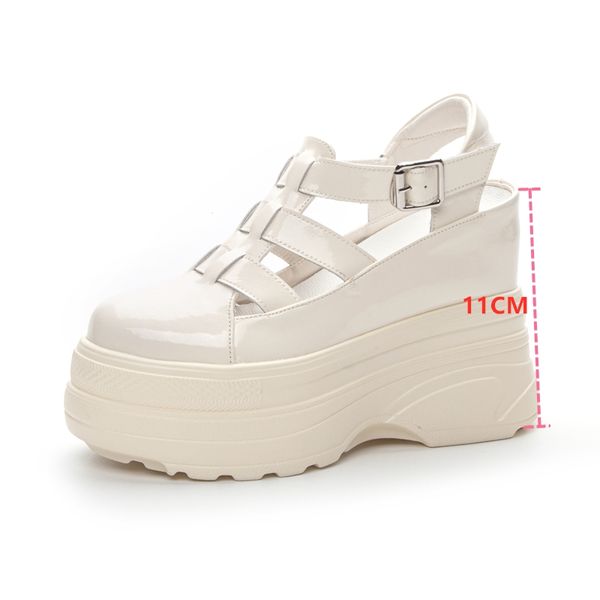 Platform AIYUQI Roman 2024 Genuine Leather High Heel Internal Increased Closed Toe Sandals Women 420f