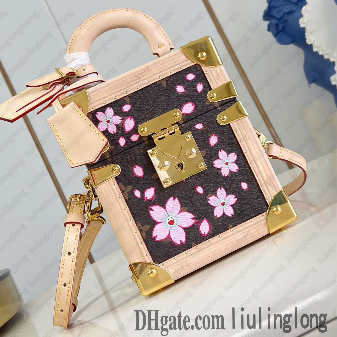 Ladies tm camera box Fashion Designe Luxury Cherry Blossom Bag Shoulder Bag Crossbody Totes Handbag TOP Mirror Quality M14173