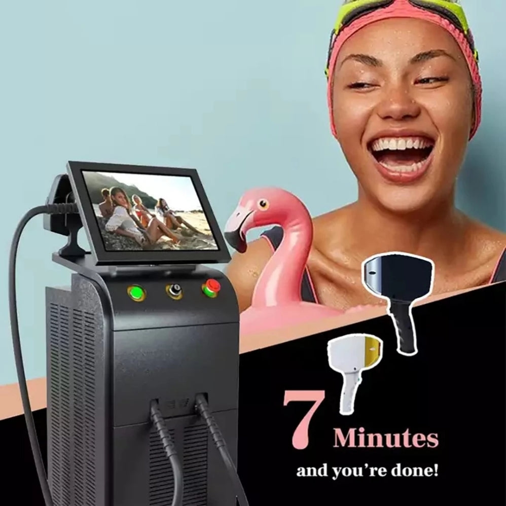 808nm Diode Laser Hair Removal Machine For Beauty Salon Painless Permanent Hair Removal And Fine Hair Treatment With Cooling Tip