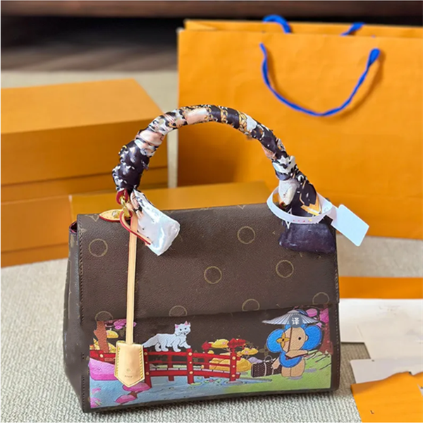 Luxurys Designers Bags 24ss Women leather Totes Handbag Wallets Bag Messenger Purse Card Holder pouch Laptop Bag Messenger Bag Pocket 30cm