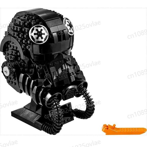 Blocks MINISO MOC-75274 TIE fighter pilot helmet MOC spacecraft combat model building block building education component model toy Y2410113W