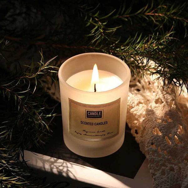 Glass Cups Soy Wax Candles Souvenirs Wedding Party Gifts Home Smoke-free Aromatherapy Ornament Creative Gift Essential Oi Z241228