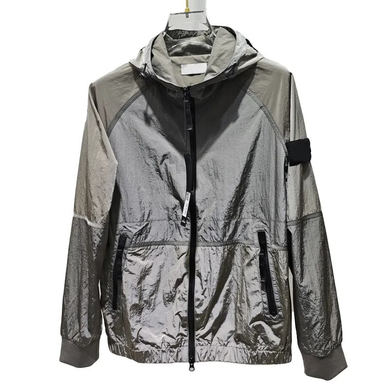 10A men jacket designer jackets mens womens topstoney fashion embroidery graphic coat tops hooded zip windproof Jacket three Color M-2XL Outerwear