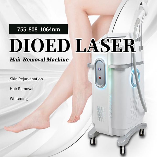 Non-invasive Powerful Hair Removal Diode Laser Painless Ice Hair Remover Full Body Depilation Skin Smoother Big Spot Size Laser Machine