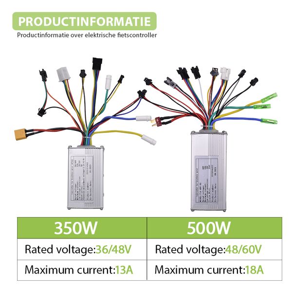 36V 48V 350W 500W E-Bike Scooter Motor Sem escova Controlador de Motor para Controlador de Bicicleta Elétrica Parte da Scooter de bicicleta