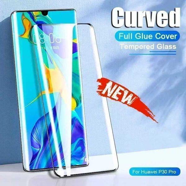 Fl Cover Curved Tempered For P30 P40 P50 Pro Plus Sn Protector P30 pro Film AccessoriesT250111