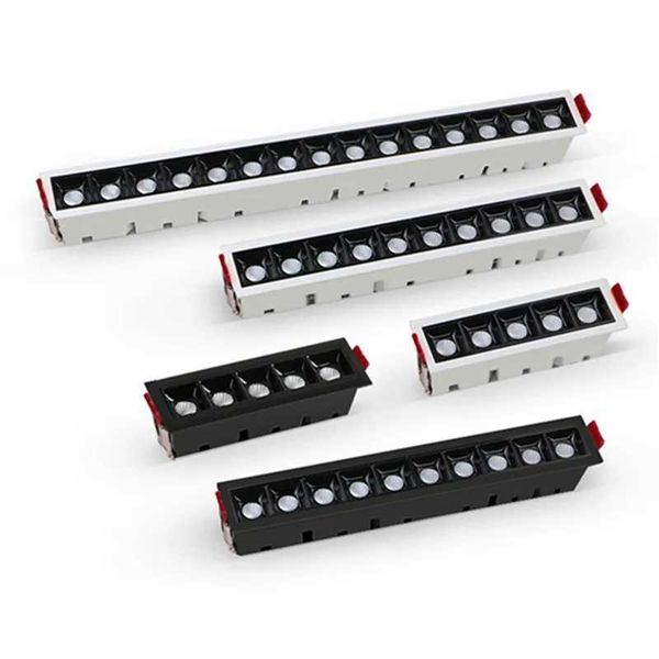 Dimmable LED Downlight Spot Light Line Light Bar Creative Linear Long Strip 10W 20W 30W 40W Living Room Corridor Recessed Y240822