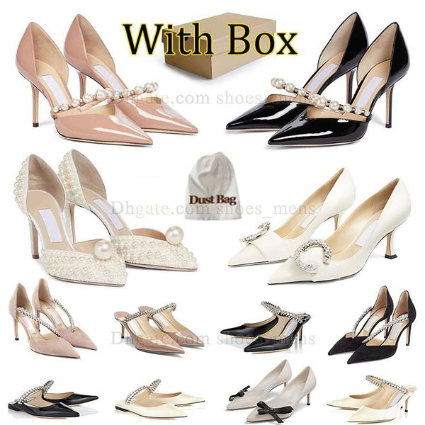 Heels Famous Designers Pumps Dress Shoes Women Slingbacks Sandle Black Classic Luxury Pink Stiletto-heel White Genuine Leather Wedding Party