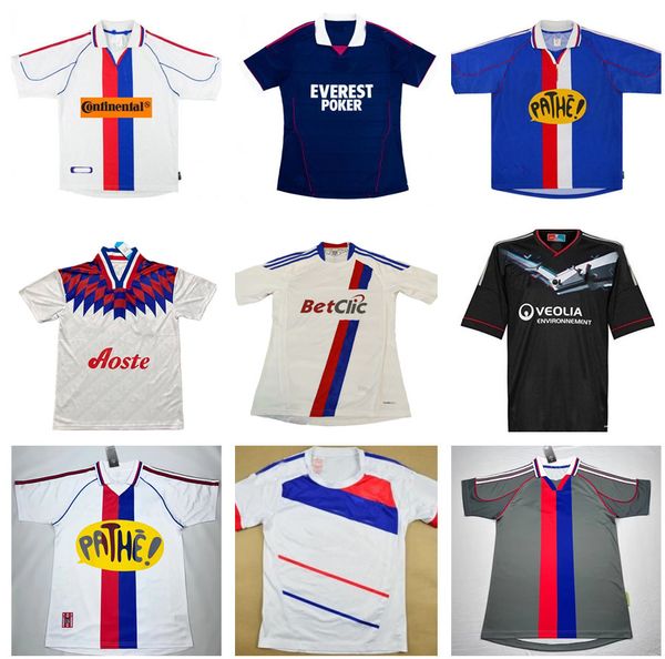 2000 2001 2002 2009 2010 2011 lyon Retro soccer jerseys 00 01 02 10 11 Lyonnais Carriere BAK GOVOU LISANDRO GOURCUFF TOULALAN JUNINHO BASTOS