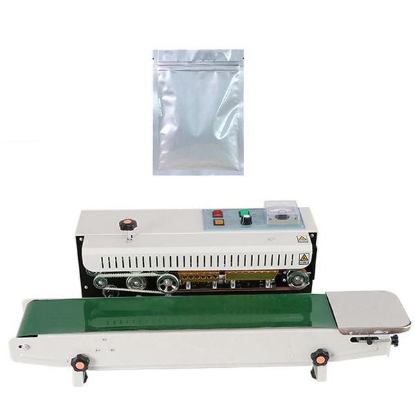 Vertical Nitrogen Gas Flushing Filling Continuous Film Pouch Potato Chips Aluminum Plastic Bag Heat Band Sealer Sealing Machine