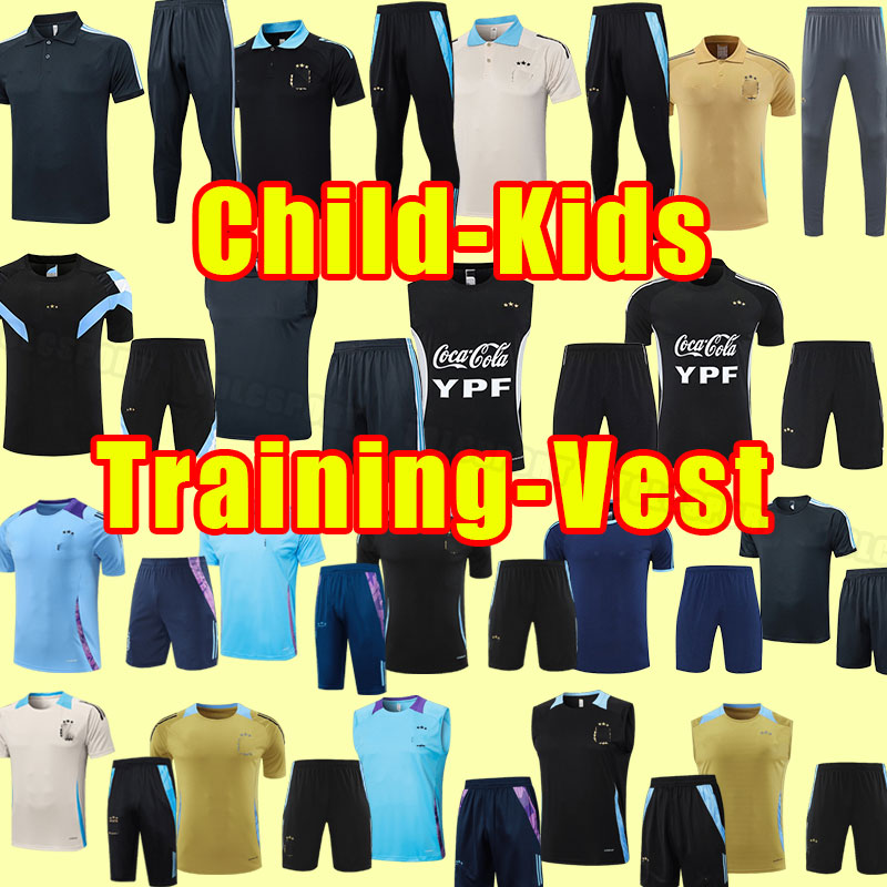 Argentina soccer tracksuits football shirt 2023 DYBALA AGUERO MARADONA DI MARIA 25 26 fans Men short sleeve training set shirt Full set tracksuit ve