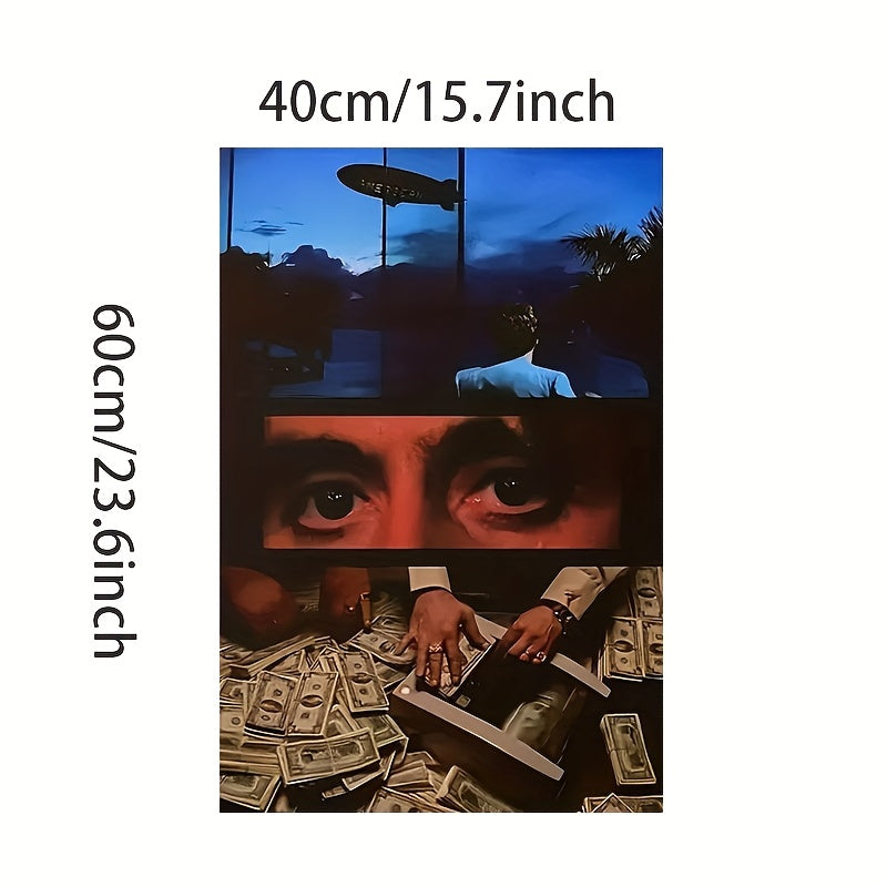 TEMU Room Decor 1pc Canvas Print Poster, Frameless Classic Movie Artwork Wall Decor, Unique Art For Living Room, Bedroom, Office, Dining Room,