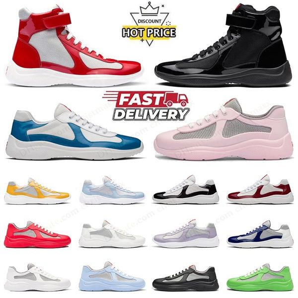 Tennis Sneakers Pink American Cup Platform Casual Shoes Women Loafers America&#039;s Luxury Tenis America Cup Lace Up Grey Designer Americas