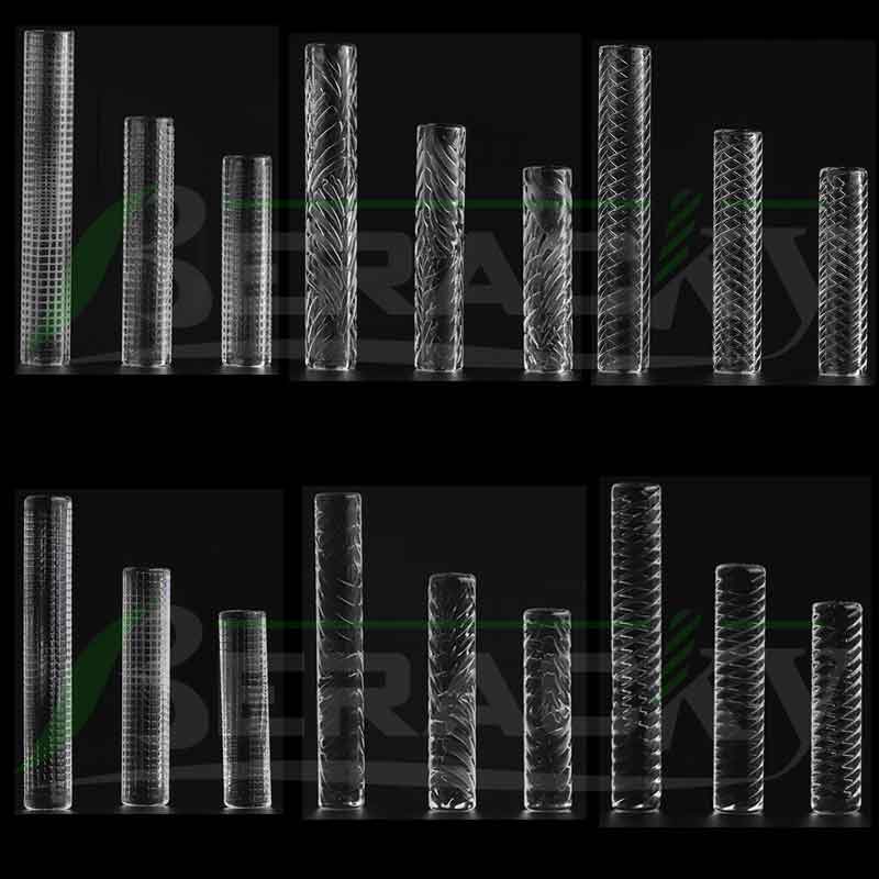 Beracky Accessories Sandblasted Hollow Solid Quartz Pill 6mm*25mm 30mm 40mm Hot Smoking Quartz Pillars For Terp Slurper Blender Quartz Nails Glass W