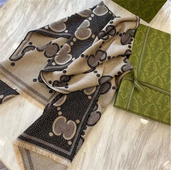 Stylish Women Cashmere Scarf Classic Full Letter designer scarf Soft Smooth Warm Wraps With Tag Autumn Winter Long Shawl Quality Gift Must-H