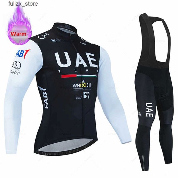 Cycling Jersey Sets 2023 Water Winter Bicycle Set Outdoor Thermal Fleece Cycling Clothing Road Bike Shirt MTB Jersey Bicycle Uniform Cycling