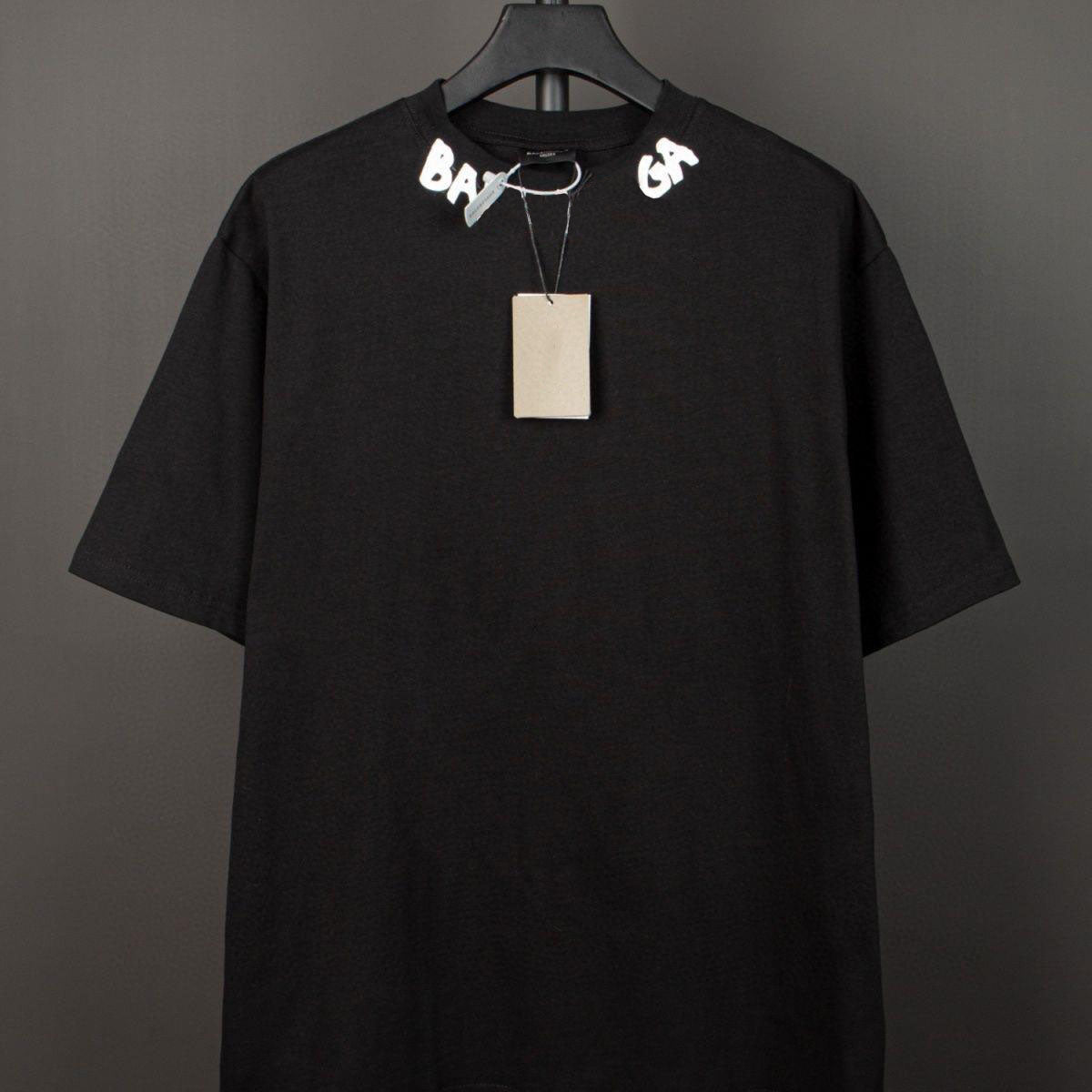 Designer men&#039;s Tee shirts black and white meaning T-shirt various new 100% cotton anti-wrinkle anti-pilling classic alphabet brand street fashi