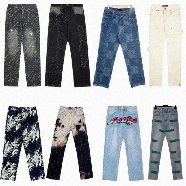 Women Jeans Trousers Mens jeans Designer Jean Men loose Pants High-end Quality Straight Design Retro Streetwear Casual Sweatpants