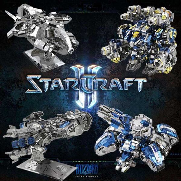 3D Metal Puzzle Model Star Crt 2 Siege Tank Terran Battle Cruise DIY 3D Laser Cut Assemble Jigs GIFT For Adt Y250207