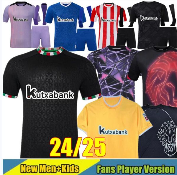 24 25 bilbao Soccer Jerseys retro 1984 1995 97 98 Centenary Athletic Football Shirts 2024 2025 WILLIAMS O.SANCET Player Version Men Uniforms