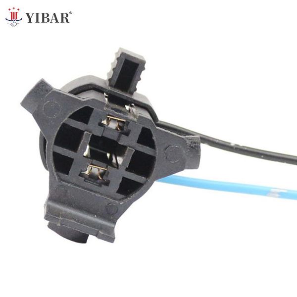 Car 1Pcs Bulb Socket Lamp Holder H7 Car Light Bulb Socket Copper Wire Double Hole Plug Triangle Circle