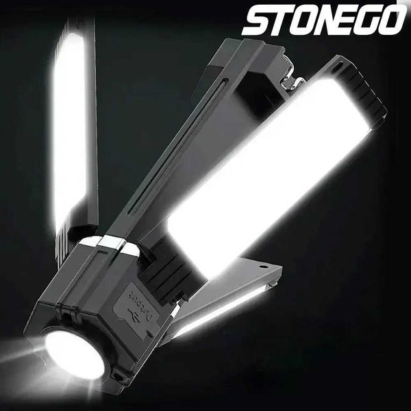 STONEGO tra-long Battery Life Mti-functional Outdoor Camping Lamp Tent Light flashlight with Illumination Charging SOS Z250114