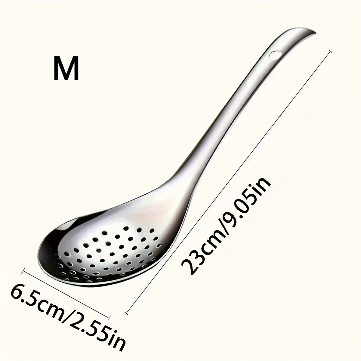TEMU 1pc , Easy To Clean Restaurant Grade Kitchen Utensils And Supplies Stainless Steel Colander, Kitchen Dumpling Noodle Fishing Spoon Draining Oil