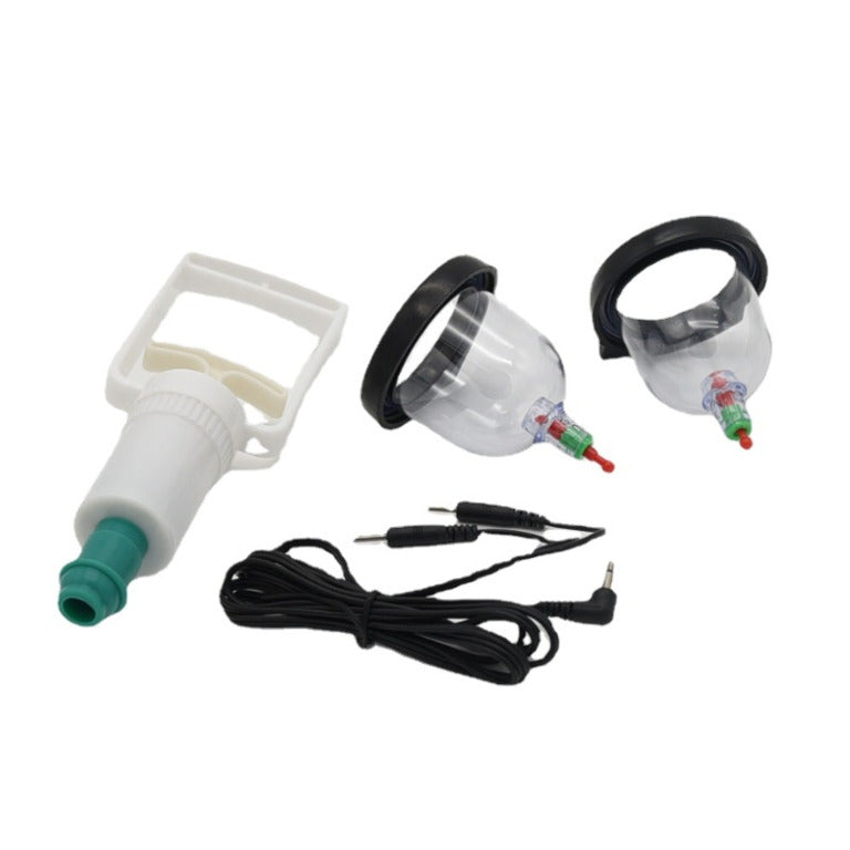 Electrical Pump Toys Pulse Digital Enhancing Massage Breast Growth Massager Electric Shock Stimulation Cup Kit Adult Toy