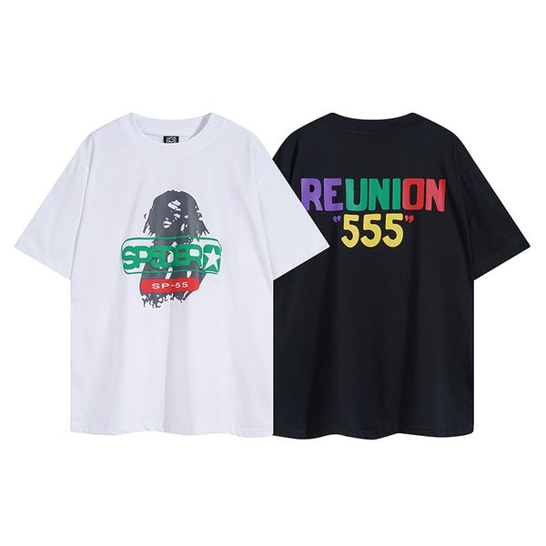 24 Summer T Shirts Tees Short Sleeve Tee High Street SP 5 Print T-shirts Tops High-Quality Designer Cotton Tee