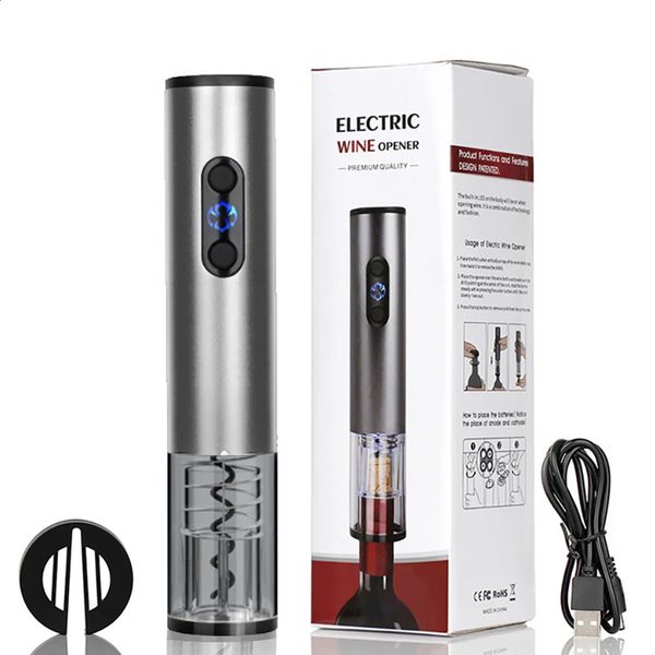 Electric bottle opener automatic bottle opener rechargeable bottle opener with foil cutter used for parties bars wine gifts kitchen tools 24