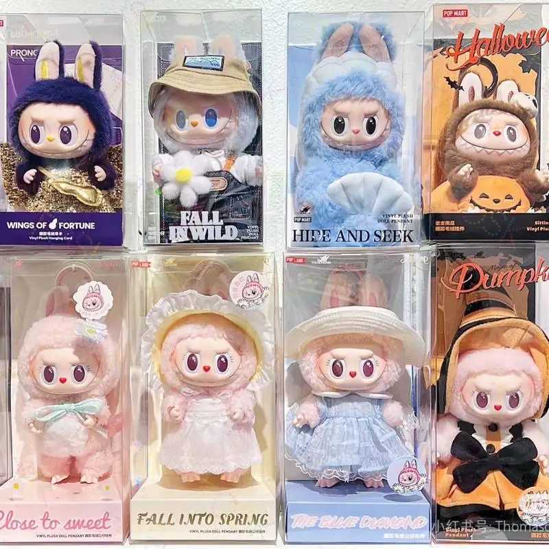 New High Qu 1 1 The Monsters Labubu X Pronounce Wings Of Fortune Vinyl Dolls Kaii Mokoko Plush Pendants Toys Girls Gift Z250208