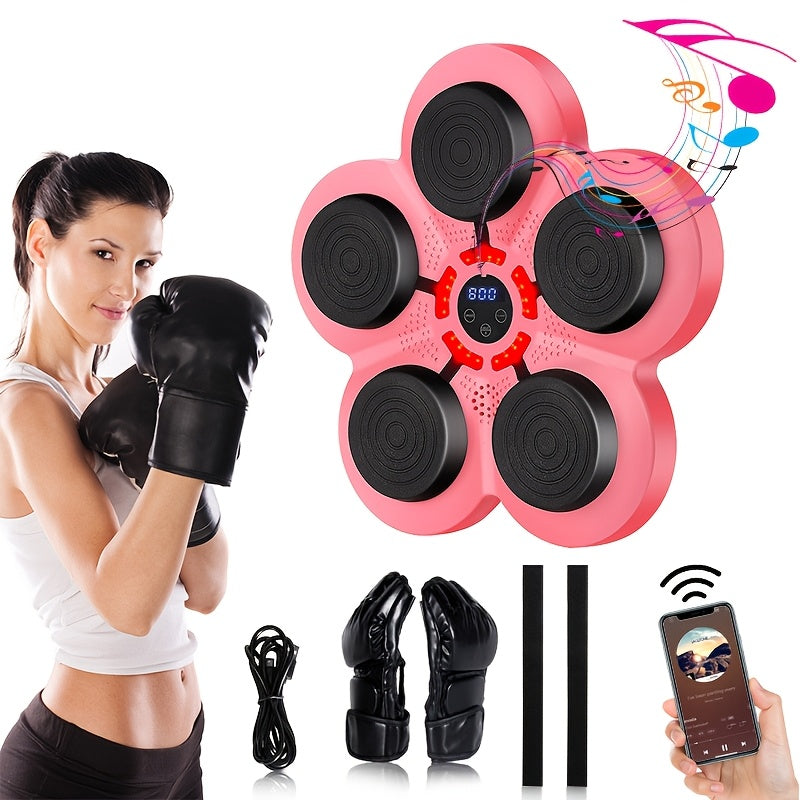 TEMU Boxing Trainer, Music Boxing Machine With Boxing Gloves, Wall Mounted Boxing Equipment, Suitable For Boxing In Indoor Gyms At Home
