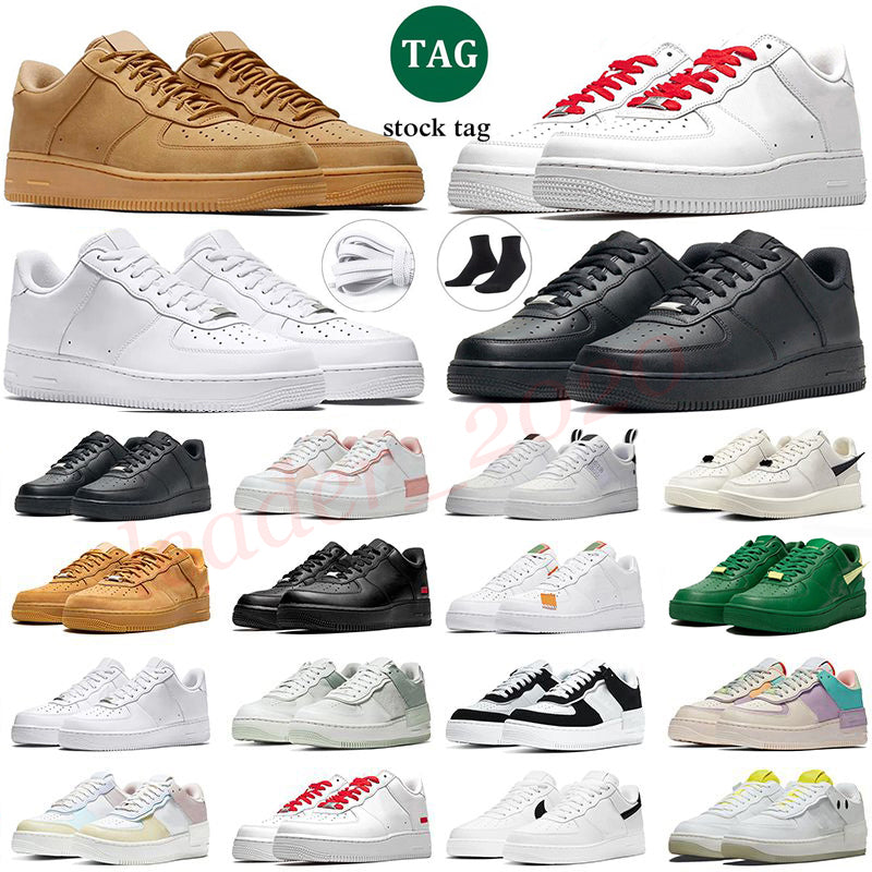 Classic 1 One for Designer Forc 1 Casual Shoes Men Women Low 07 Triple Black White Loafers Skateboarding Plate-forme Trainers Sneakers Walking Joggi