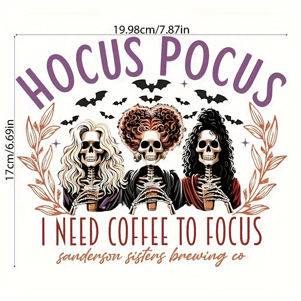 TEMU " Vintage Iron-on Transfer Stickers, 6pcs- Decals For Halloween Party Favors& Crafts