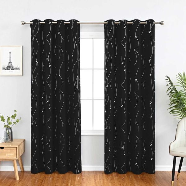 1 Panel Moder Curtains For Livingroom High Shaing Curtain90% For Blackout Bedroom Curtain Thick Blinds Drapes Door Y240824