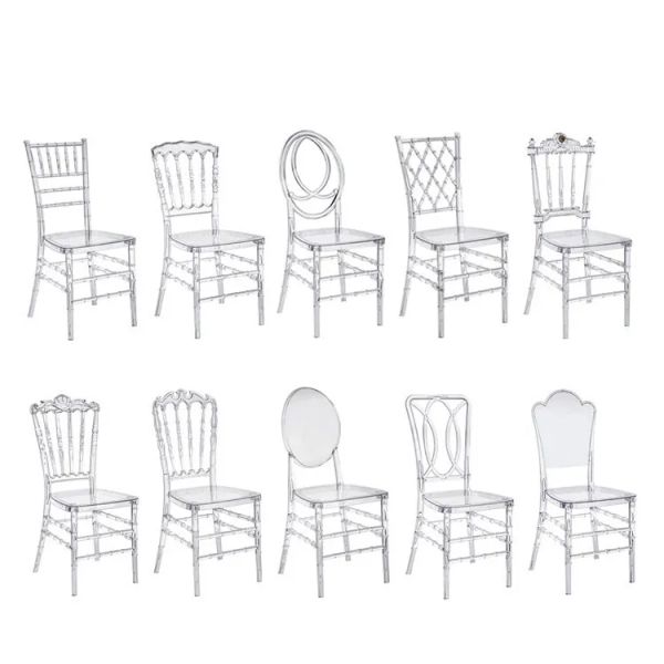 Crystal Wedding Acrylic Chair Outdoor Events Hotel Banquet Decoration PC Chairs ZZ