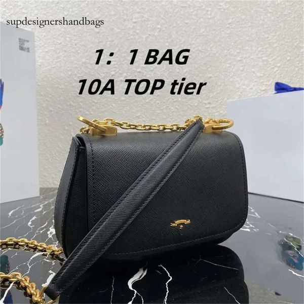 10A Retro Mirror Quality Designers top s designers women wallet black handbag bags gold chain flap shoulder satchel bag with box b37